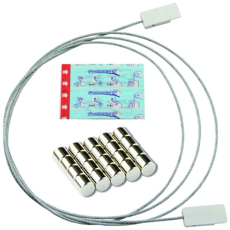 Fotoseil mit Magneten und Powerstrips