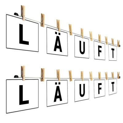 TAXTYHRE Fotoseil Mit Holzklammern - 138cm DIY Foto Girlande