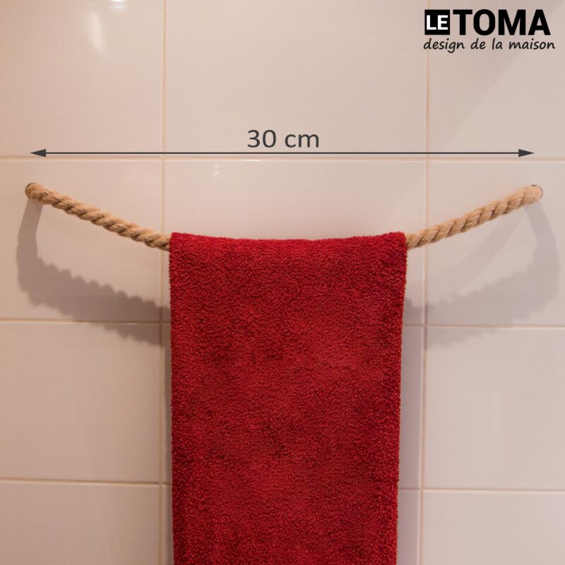 Handtuchhalter aus Jute Kordel 30 cm