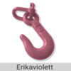 Haken für LeTOMA Seilgarderobe in der Farbe Erikaviolett, Violett