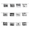 Zeitloses Fotoseil mit weißen Clips für die Wand